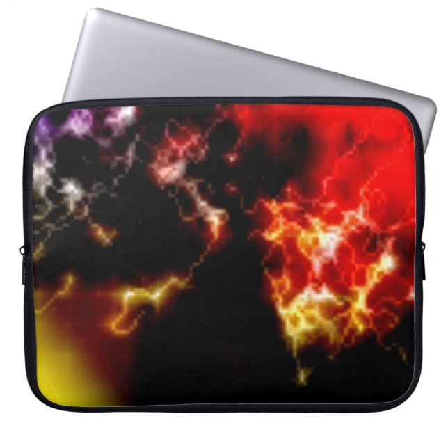 Funda Para Portátil Solar Flores Portátiles Sleeve (Frente)