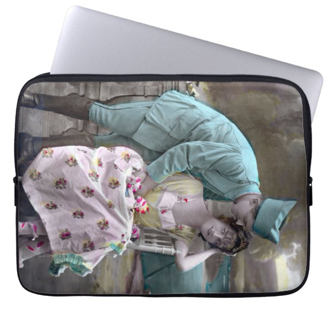 Funda Para Portátil Soldado y amante (Frente)