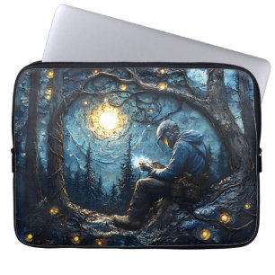 Funda Para Portátil Soldador Cósmico Arte–Obra Maestra de la Noche Est