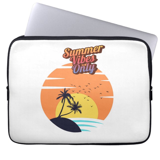 Funda Para Portátil Sólo el verano vibra. (Frente)