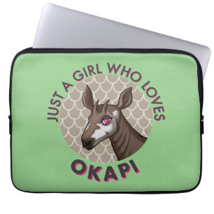 Funda Para Portátil Sólo un Chica que ama a Okapi, el amante de la obs