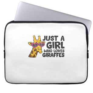 Funda Para Portátil Sólo un Chica que ama las jirafas _3