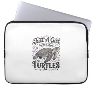 Funda Para Portátil Solo Una Chica Que Ama Las Tortugas Diseño De Cami
