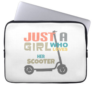 Funda Para Portátil Sólo una chica que ama su moto