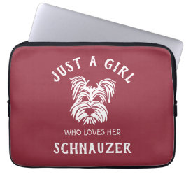 Funda Para Portátil Sólo una chica que ama su Schnauzer