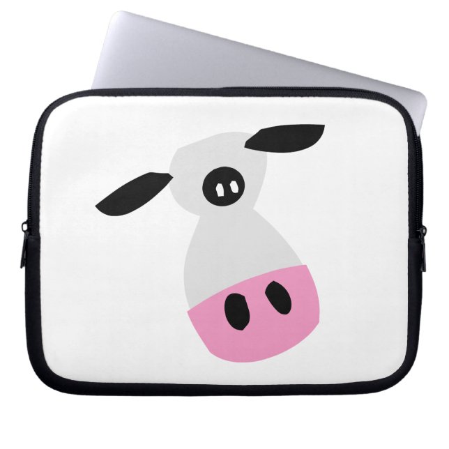 Funda Para Portátil Sólo una vaca (Frente)