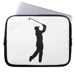 Funda Para Portátil Sombra de silueta negra de golf