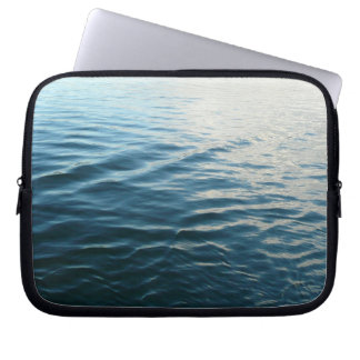 Funda Para Portátil Sombras de agua azul Resumen Fotografía de la natu