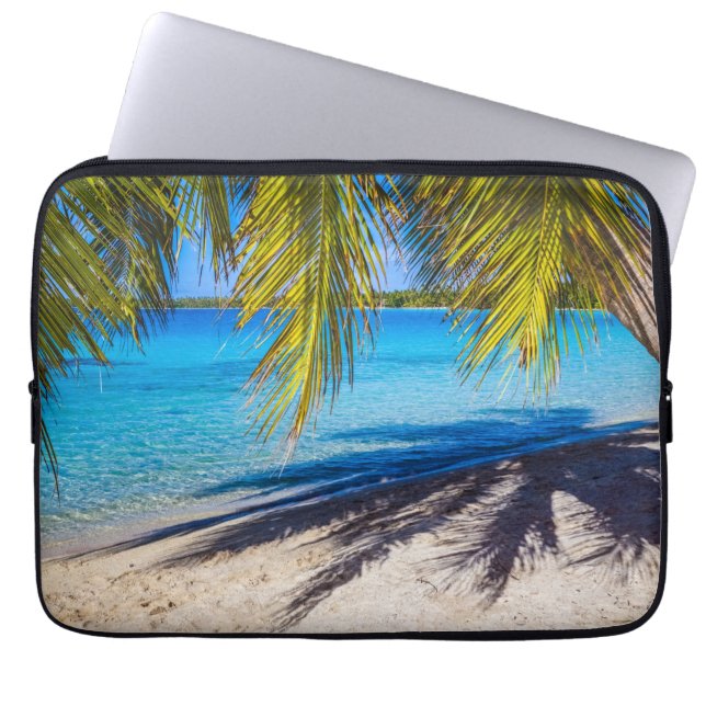 Funda Para Portátil Sombras en la playa (Frente)