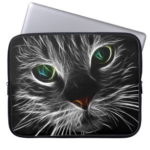 Funda Para Portátil Sombrío gato felino Soul Spirit Animal