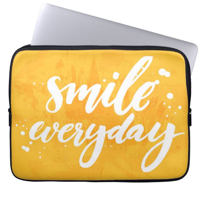 Funda Para Portátil Sonrisa diaria (Frente)