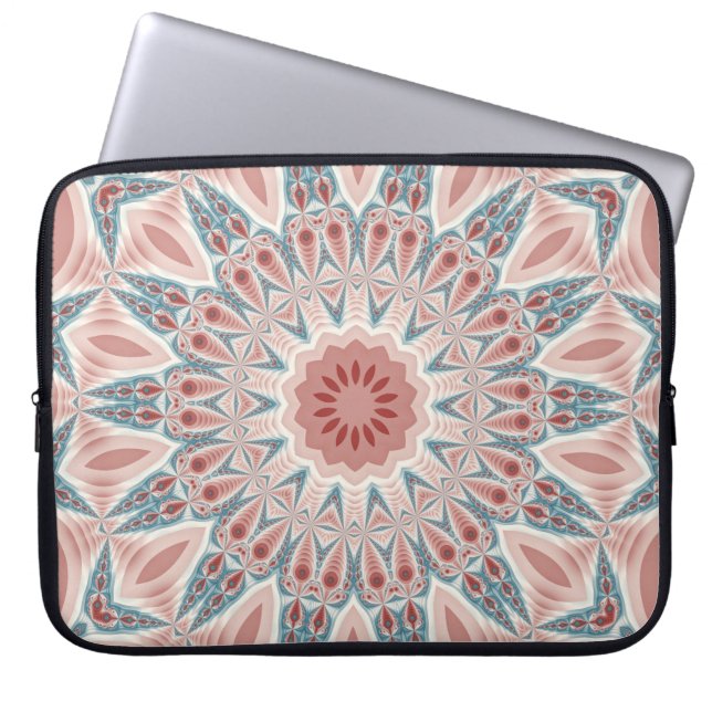 Funda Para Portátil Sorprendente arte fractal moderno Kaleidoscope Man (Frente)