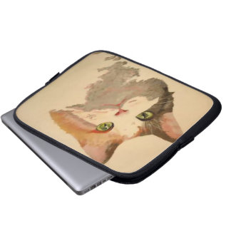 Funda Para Portátil Soy All Oars: Retrato de gato de Calico