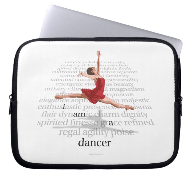 Funda Para Portátil Soy bailarín (Frente)