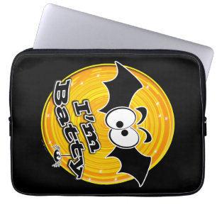 Funda Para Portátil Soy Batty Naranja y Yellow Swirl