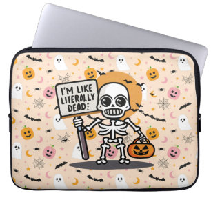 Funda Para Portátil Soy como un Halloween de diversión Spooktacular li