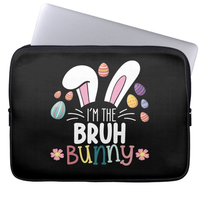 Funda Para Portátil Soy el Bruh Bunny Easter Matching (Frente)