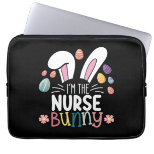 Funda Para Portátil Soy el conejito de enfermera de Pascua coincidente