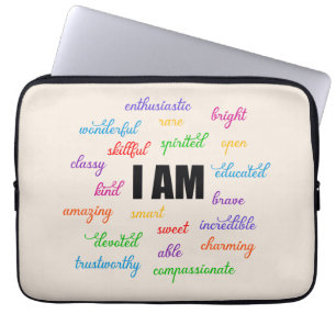 Funda Para Portátil Soy Inspirador, Positivo, Religioso, Cristiano