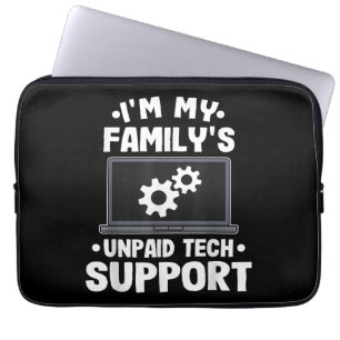 Funda Para Portátil Soy la computadora divertida de apoyo técnico no r
