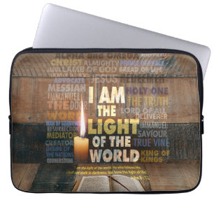 Funda Para Portátil Soy la Luz del Mundo - Juan 8:12