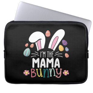 Funda Para Portátil Soy la mamá conejita de Pascua para ropa familiar