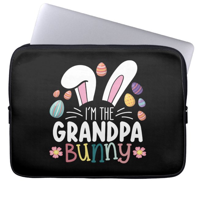 Funda Para Portátil Soy la pareja de la abuela Bunny Easter (Frente)