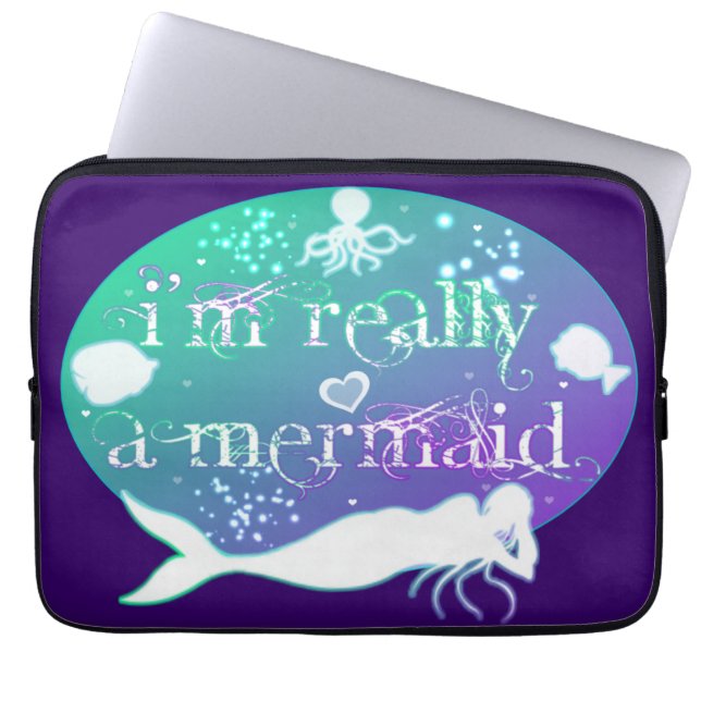 Funda Para Portátil Soy una sirena (Frente)