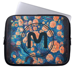 Funda Para Portátil Space Mimosa Golden Nebula Blossom y su carta