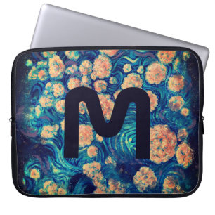 Funda Para Portátil Space Mimosa Golden Nebula Blossom y su carta