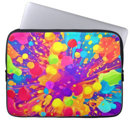 Funda Para Portátil Spatter de color vibrante