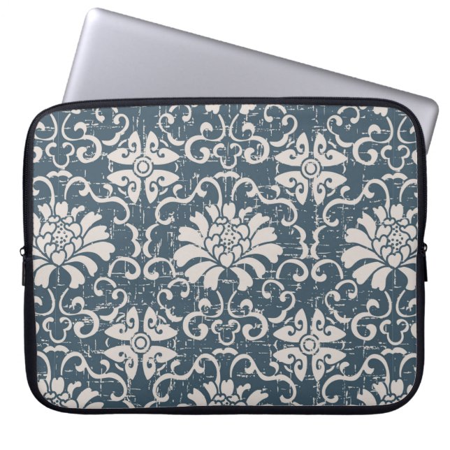 Funda Para Portátil Spira botánico de fondo antiguo sin fisuras (Frente)