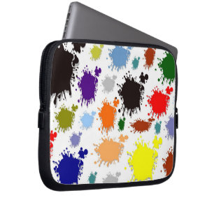 Funda Para Portátil Splash Paint Electronics Bag