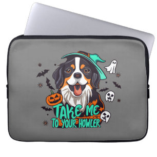 Funda Para Portátil Spooky Bernese Halloween: Llévame a tu Howler