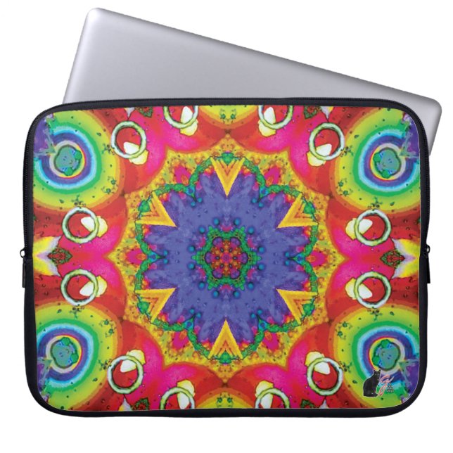 Funda Para Portátil Spores Kaleidoscope (Frente)
