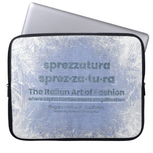 Funda Para Portátil SPREZZATURA: EL ARTE ITALIANO DE LA MODA-BlueDenim