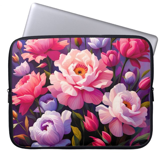 Funda Para Portátil Spring Zen Sunrise Pink Blossom Garden  (Frente)