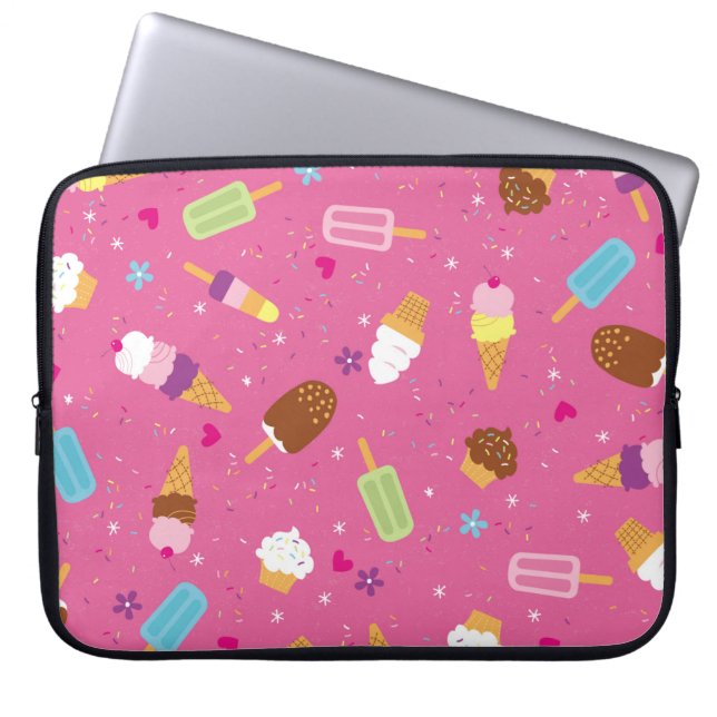 Funda Para Portátil Sprinkles, cupcakes, ice cream, and popsicles scat (Frente)