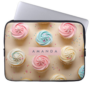 Funda Para Portátil Sprinkles para Cupcake de Pastel Personalizado