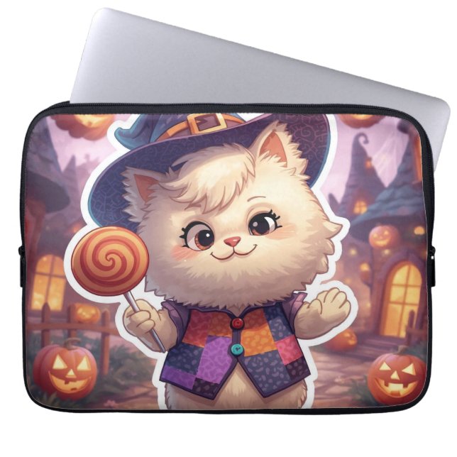 Funda Para Portátil Sr. Bluffy - Caballero Bluffmaster de Halloween (Frente)