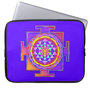 Funda Para Portátil Sri Yantra - Diseño de Símbolo del Hinduismo 1