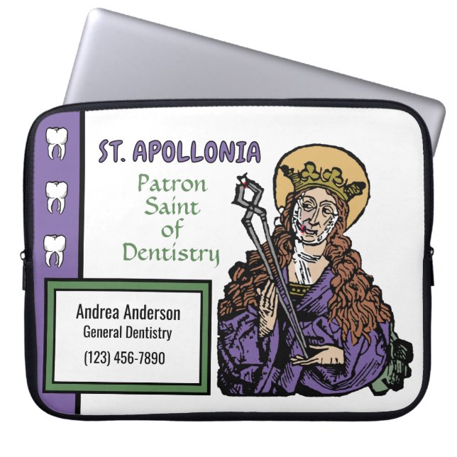 Funda Para Portátil St. Apollonia con diente podado (Nuremberg) (Frente)
