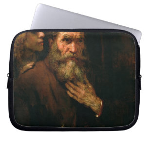 Funda Para Portátil St Matthew y el ángel, 1655-60 (aceite en lona)