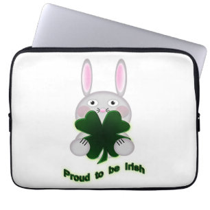 Funda Para Portátil St. Patricks Bunny Orgulloso de ser el Shamrock ir