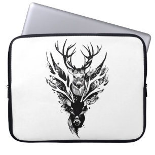 Funda Para Portátil Stag Deer Wild Animal Nature Ilustracion Art Tatt