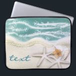 Funda Para Portátil Starfish en la playa Mar Verde azulado Agua Tropic<br><div class="desc">Starfish en la manga tropical de agua del mar Verde azulado de la playa.</div>