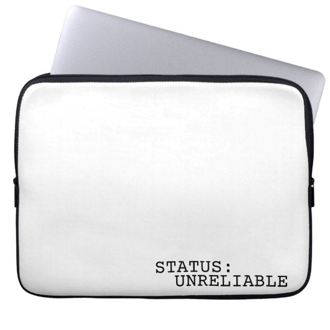 Funda Para Portátil Status Unreliable Minimalist Professional  (Frente)