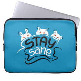 Funda Para Portátil Stay Sane Funny Madness Typography