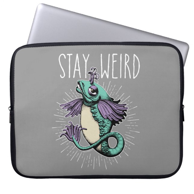 Funda Para Portátil Stay Weird (Frente)