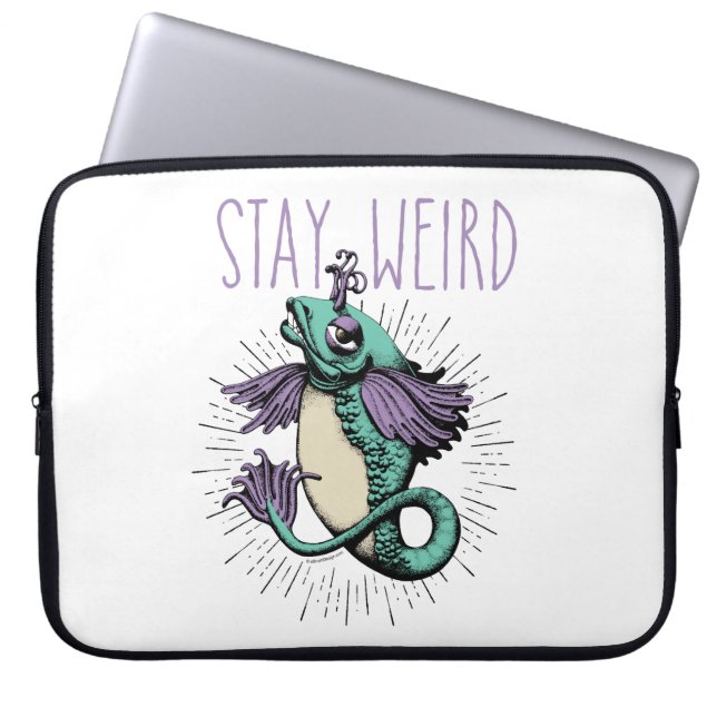 Funda Para Portátil Stay Weird (Frente)